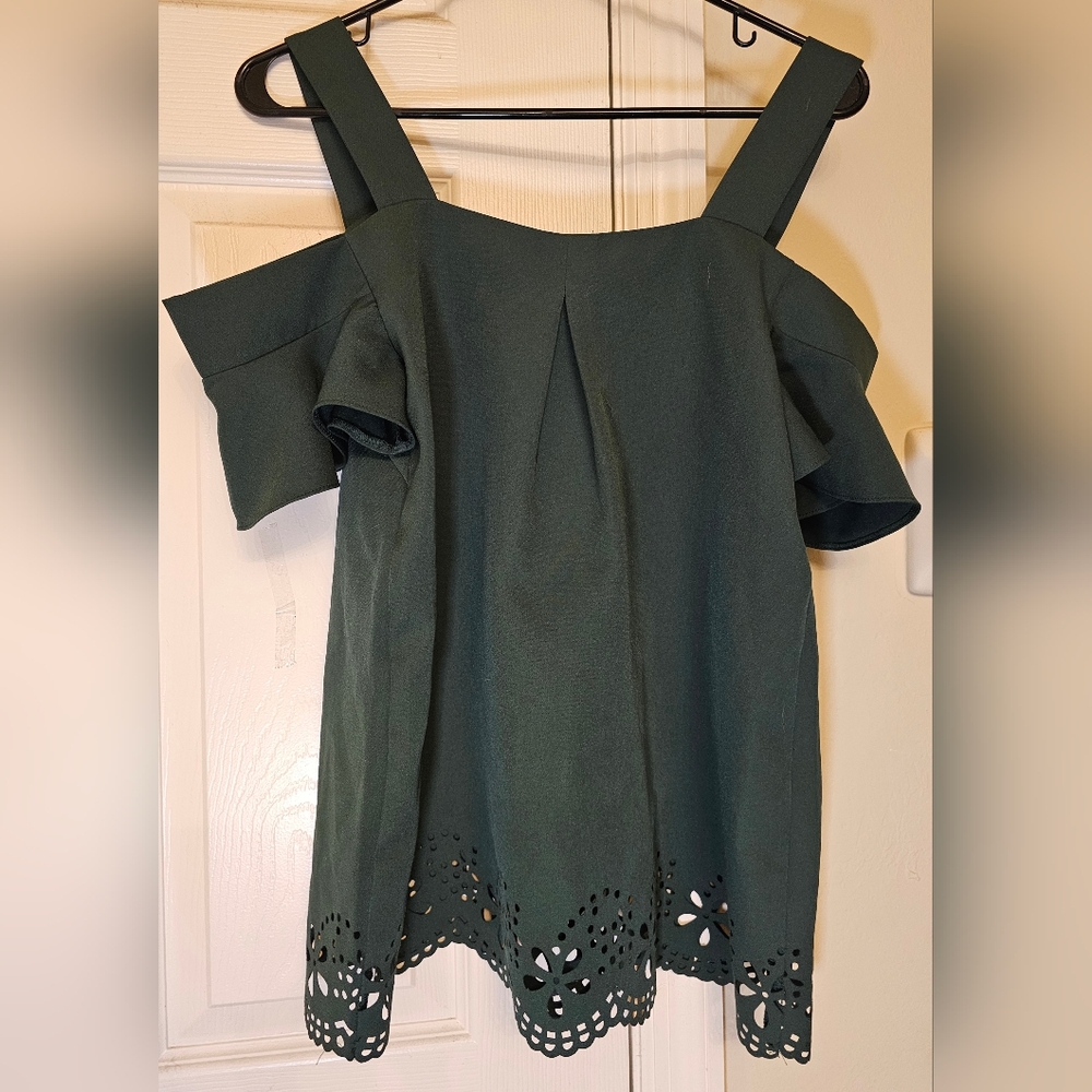 Green dress blouse